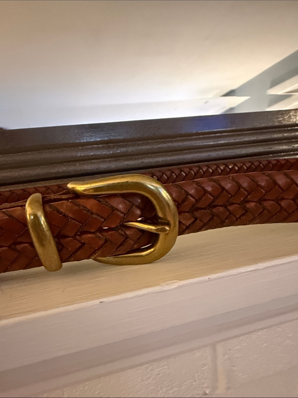 Vintage Coach woven leather belt